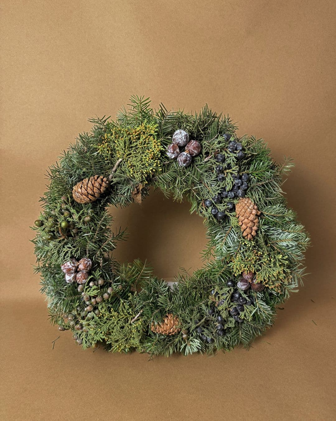 Corona de Navidad Decorada Natural 40 cm