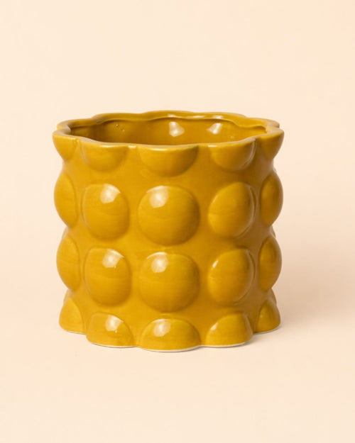 Bob – Maceta Cerámica Amarilla M 12 cm - Pur Plant