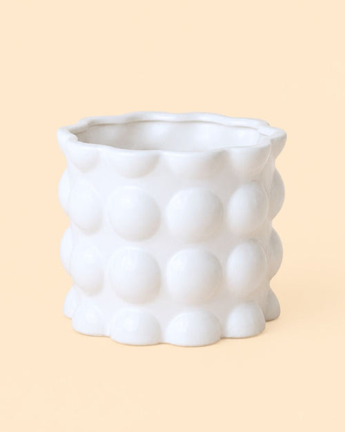 Bob – Maceta Cerámica Blanca M 12 cm - Pur Plant