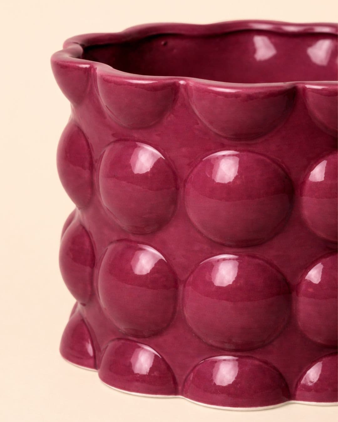 Bob – Maceta Cerámica Magenta M 12 cm - Pur Plant