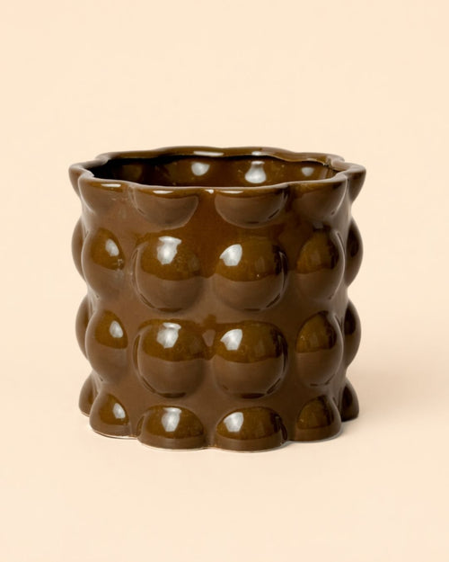 Bob – Maceta Cerámica Marrón M 12 cm - Pur Plant