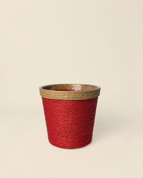 Cubremacetas Yute Rojo 10 cm - Pur Plant