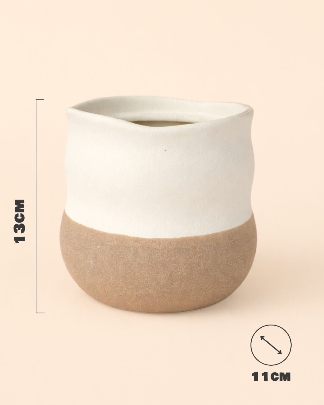 Japandi – Maceta Cerámica M 12 cm - Pur Plant