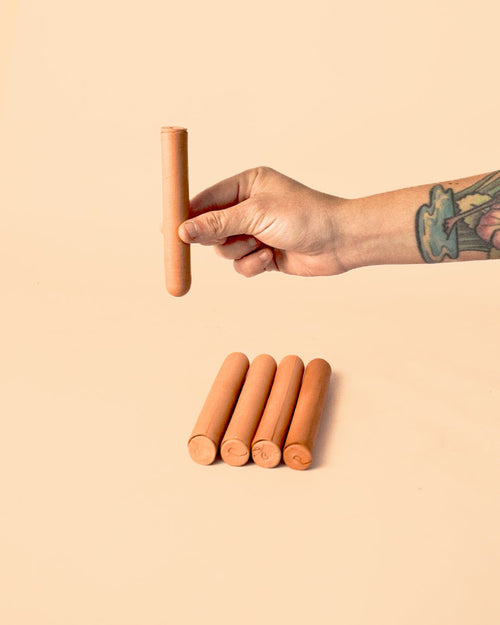 Kit 5x Mini Tubos Autorriego Terracota - Pur Plant