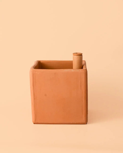 Maceta Autorriego Cuadrada Terracota - Pur Plant