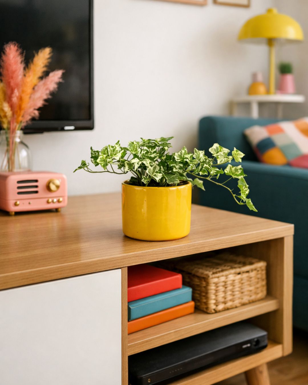 mini planta helix variegada contexto