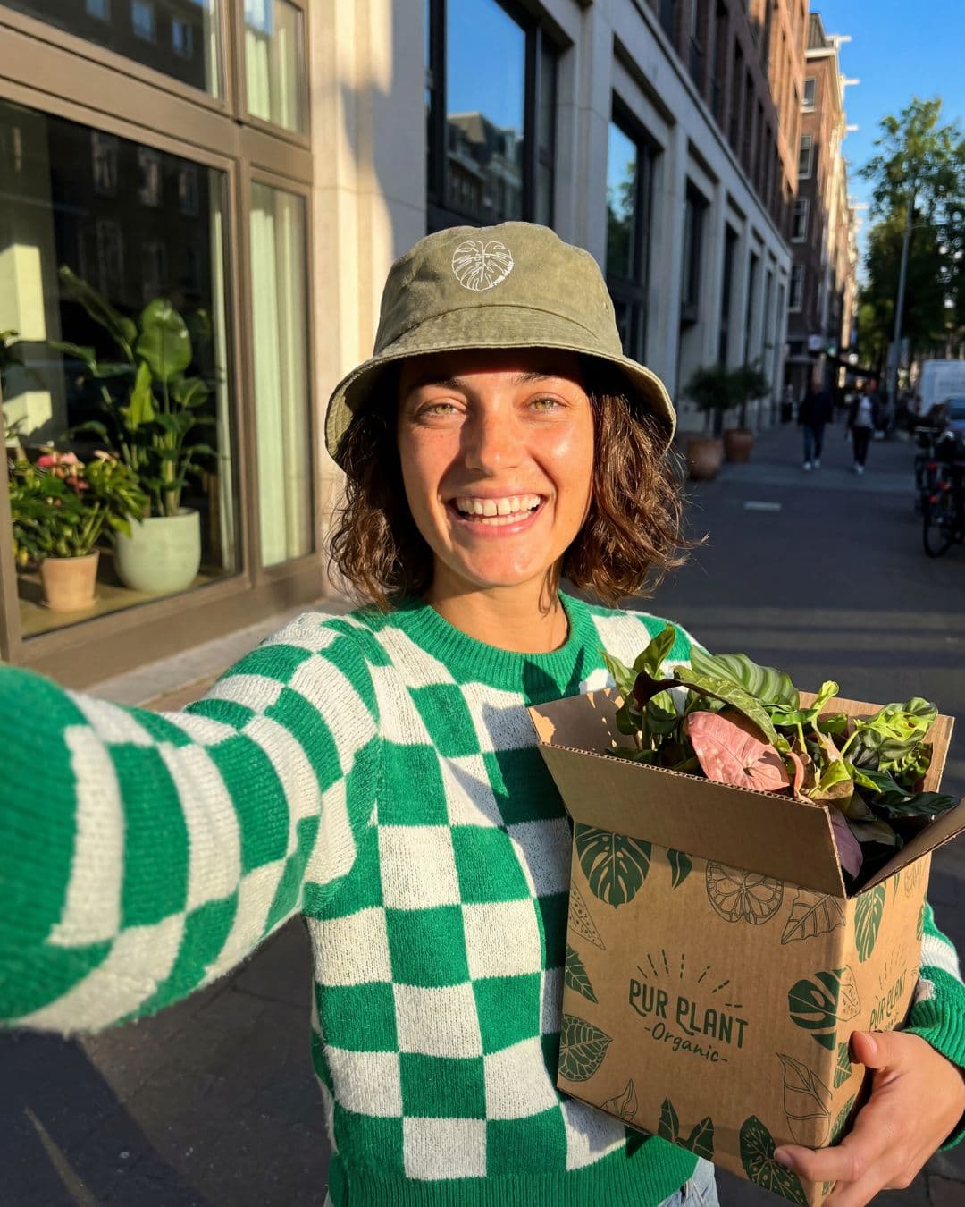Gorro Bucket Monstera