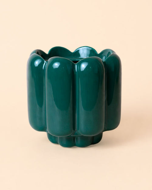 Retro – Maceta Cerámica Esmeralda M 11 cm - Pur Plant