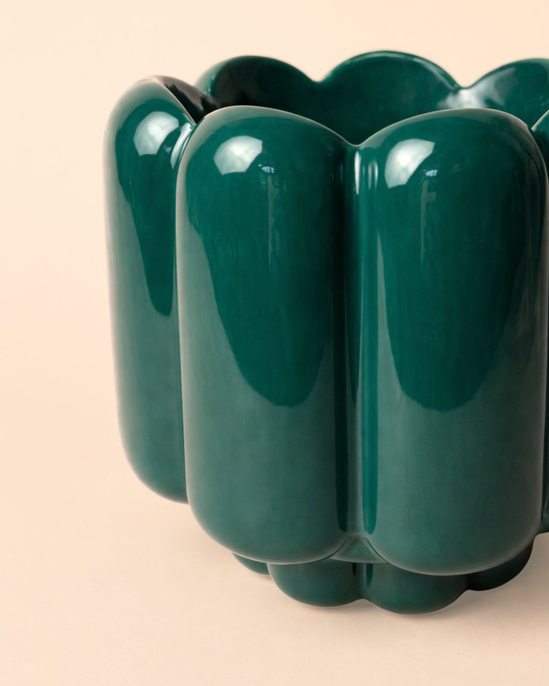 Retro – Maceta Cerámica Esmeralda M 11 cm - Pur Plant