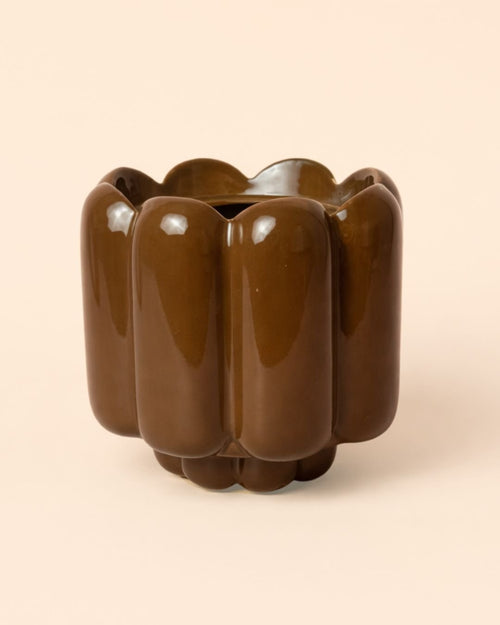 Retro – Maceta Cerámica Marrón M 11 cm - Pur Plant