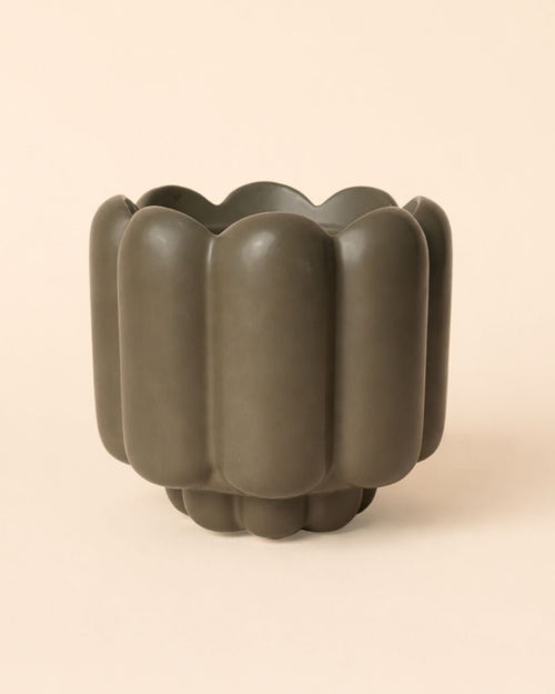 Retro – Maceta Cerámica Marrón Mate M 11 cm - Pur Plant