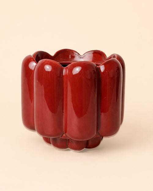 Retro – Maceta Cerámica Roja M 11 cm - Pur Plant
