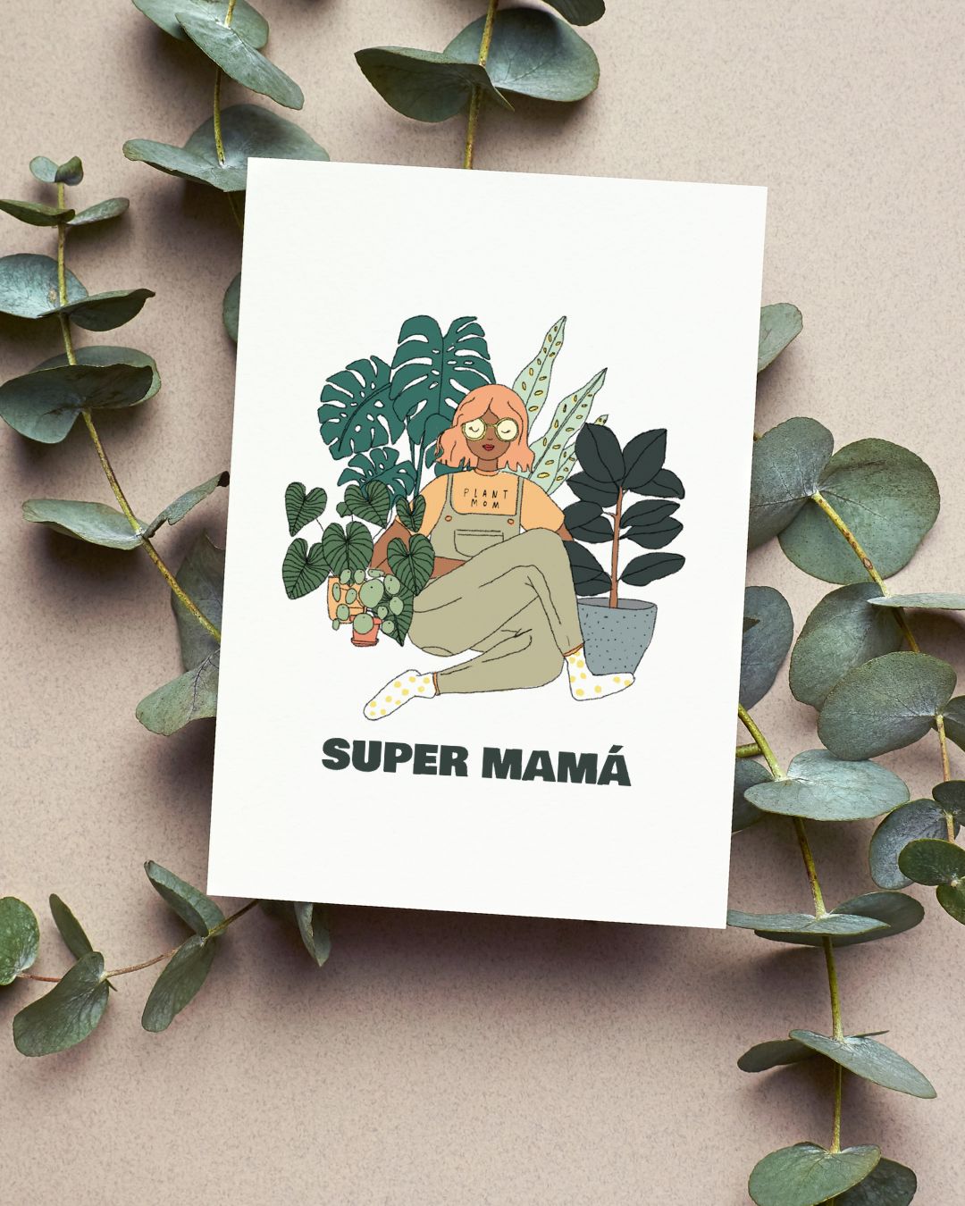 Tarjeta Super Mama - Pur Plant