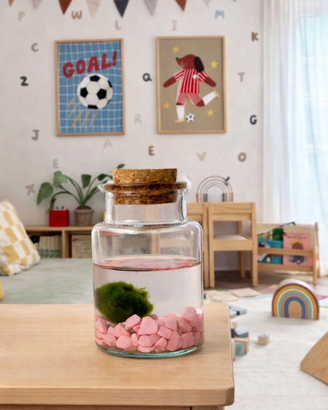 Terrario Rose – Marimo Ball Rosa Mini - Pur Plant