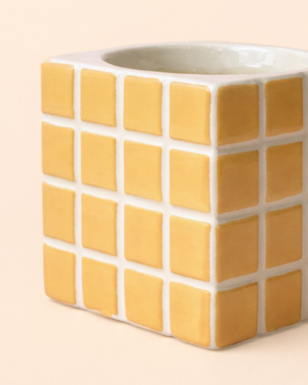 Tile – Mini Maceta Cerámica Naranja S 9 cm - Pur Plant