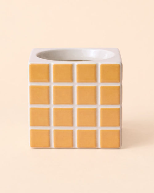 Tile – Mini Maceta Cerámica Naranja S 9 cm - Pur Plant