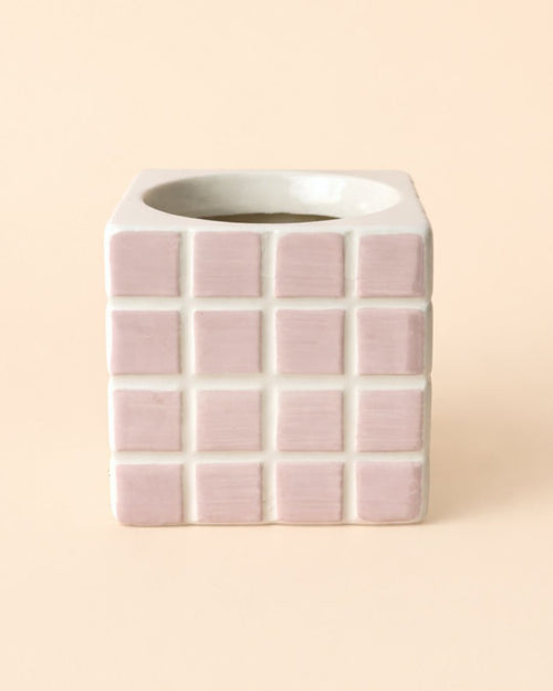 Tile – Mini Maceta Cerámica Rosa S 9 cm - Pur Plant
