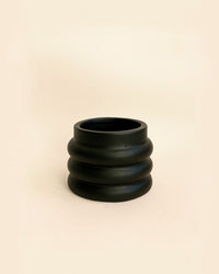 Wave – Mini Maceta Black 6 cm