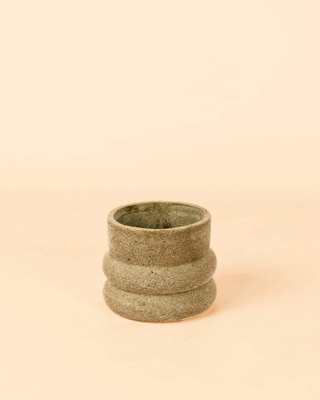 Wave – Mini Maceta Cerámica Dark Grey 6 cm - Pur Plant