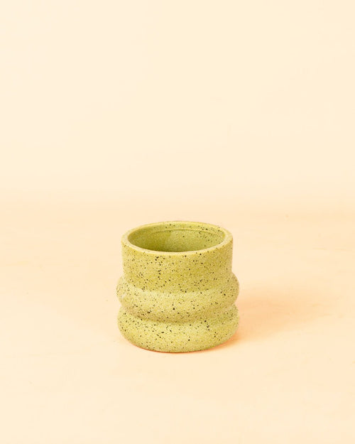 Wave – Mini Maceta Cerámica Green 6 cm - Pur Plant