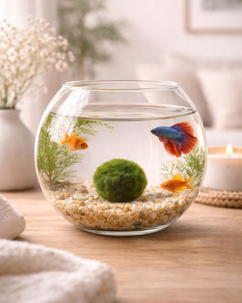 2x Marimo Ball – Mini Bola de Musgo Viva 3 cm - Pur Plant