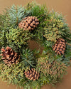 Corona de Navidad Decorada Natural 30 cm abeto