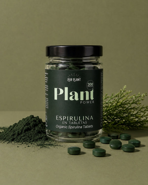 Espirulina 500 mg Ecológica, 300 tabletas