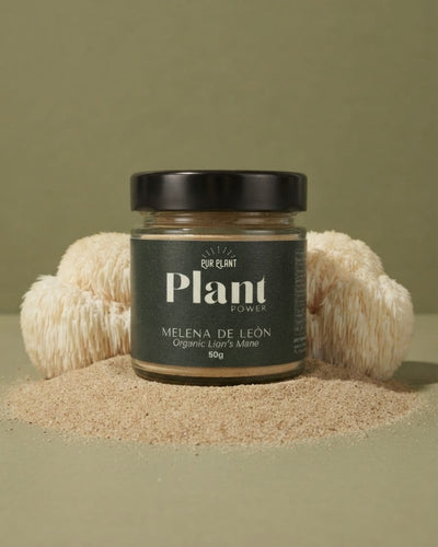 Melena de León ecológica en polvo Pur Plant, 100 % pura, bote de 50 g
