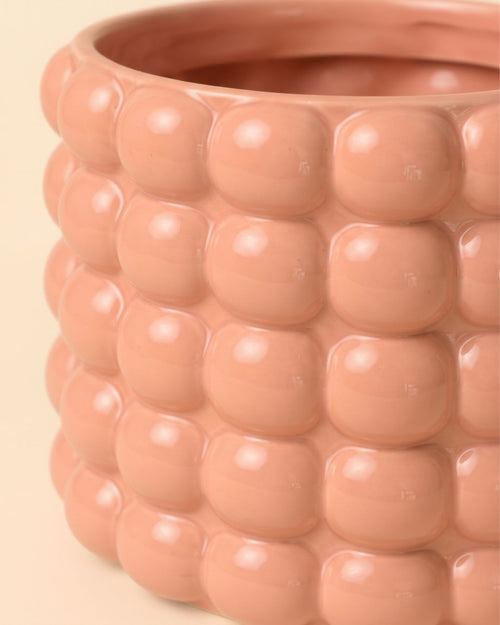 Poppy – Maceta Cerámica Salmón M 12 cm