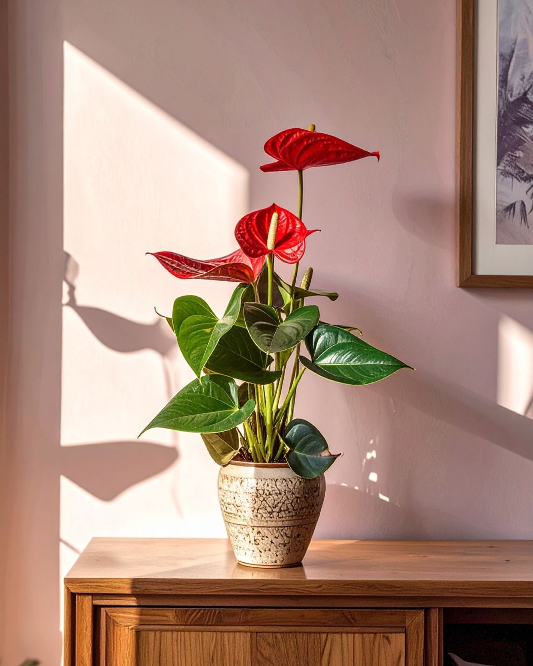 anthurium rojo contexto