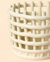 Basket – Maceta Cerámica Blanca M 13 cm - Pur Plant