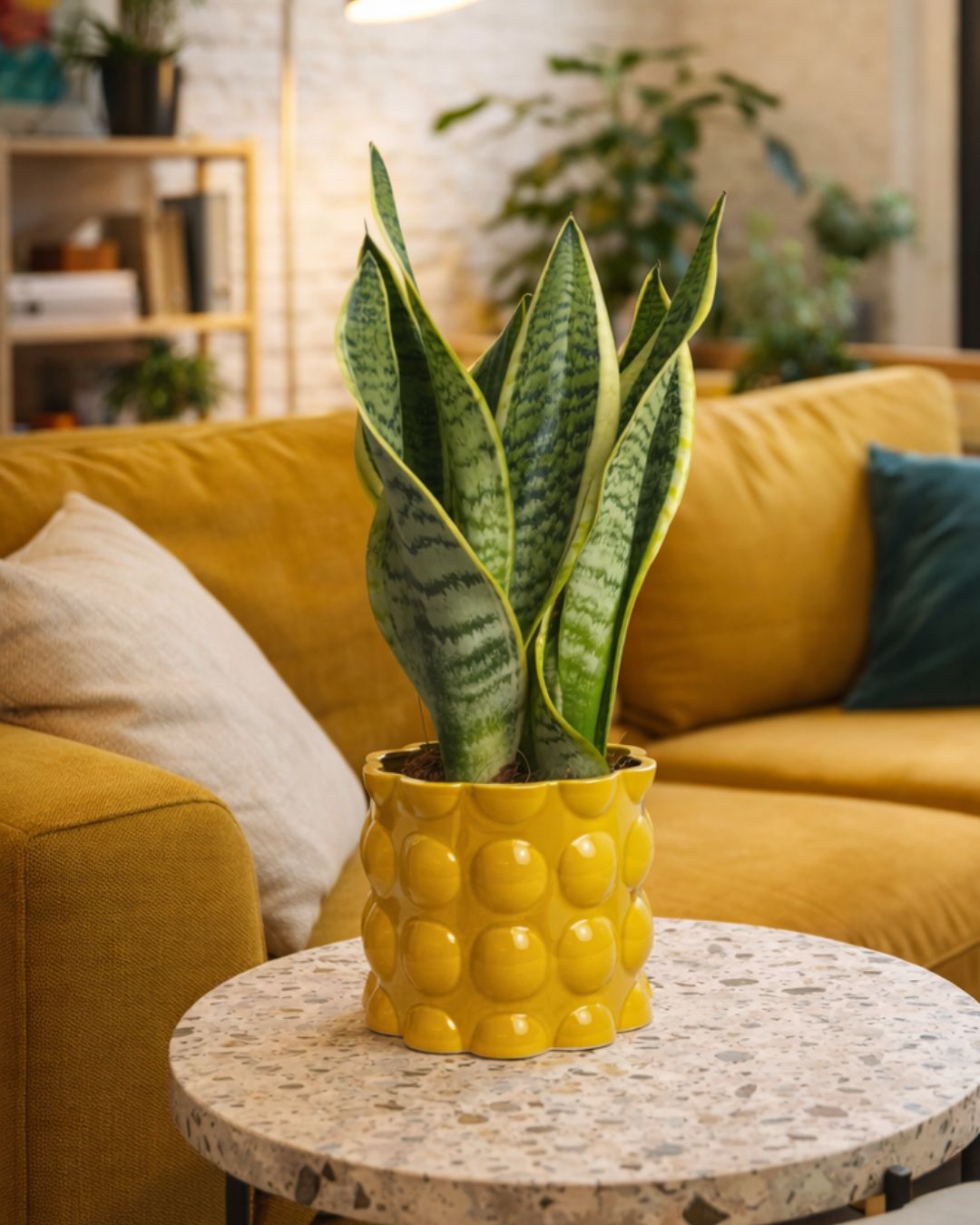 Bob – Maceta Cerámica Amarilla M 12 cm - Pur Plant