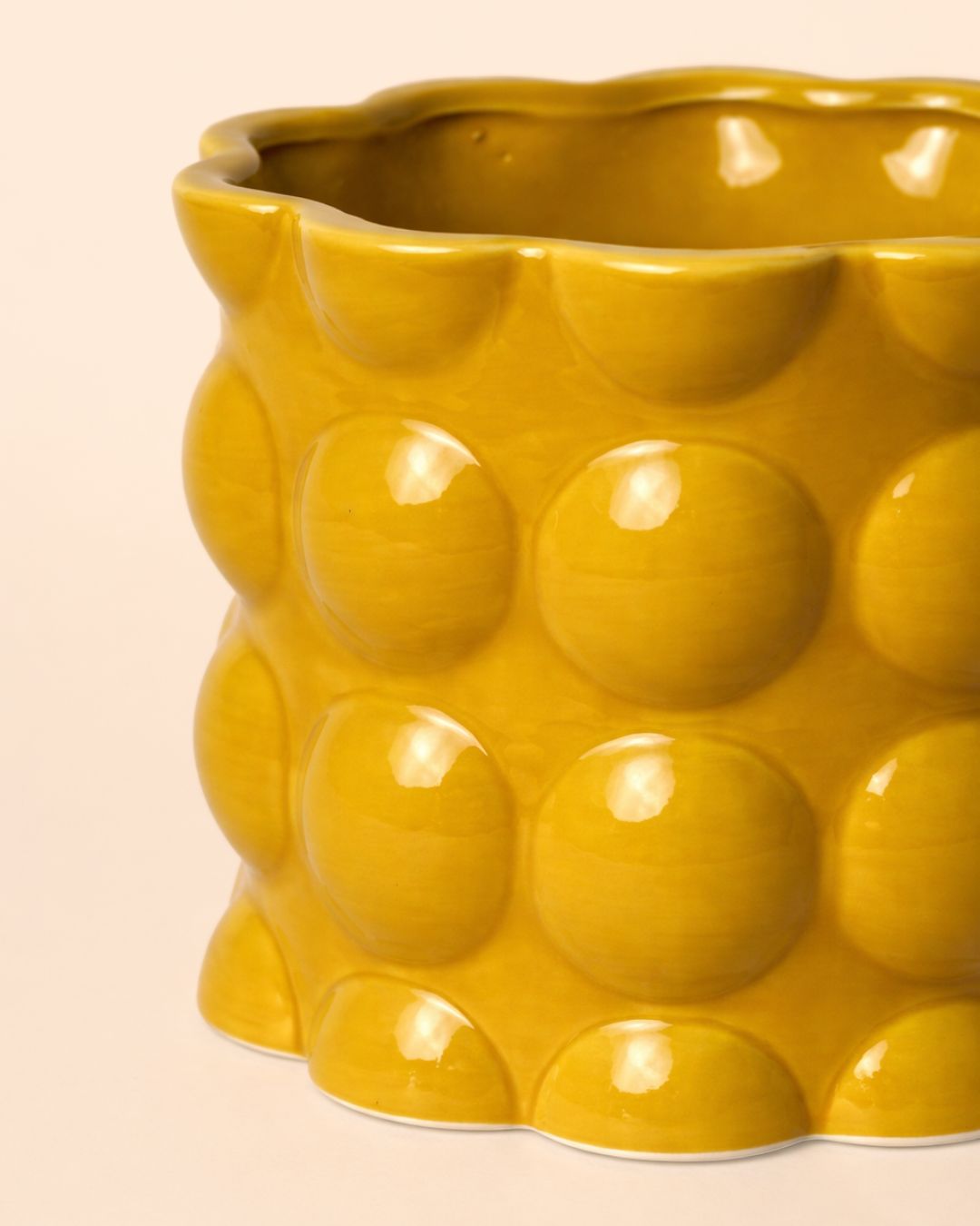 Bob – Maceta Cerámica Amarilla M 12 cm - Pur Plant