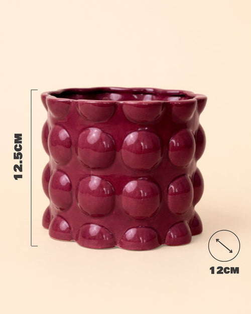 Bob – Maceta Cerámica Magenta M 12 cm - Pur Plant