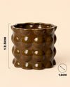 Bob – Maceta Cerámica Marrón M 12 cm - Pur Plant