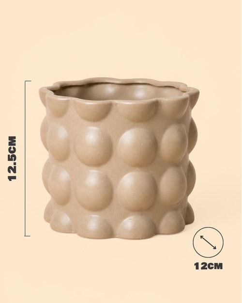 Bob – Maceta Cerámica Moca M 12 cm - Pur Plant
