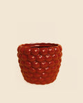 Bubble – Maceta Cerámica Roja 12 cm