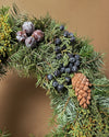Corona de Navidad Decorada Natural 40 cm - Pur Plant