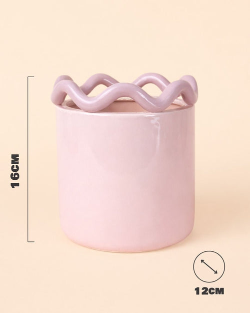 Fun – Maceta Cerámica Rosa M 12 cm - Pur Plant