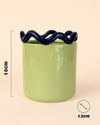 Fun – Maceta Cerámica Verde M 12 cm - Pur Plant