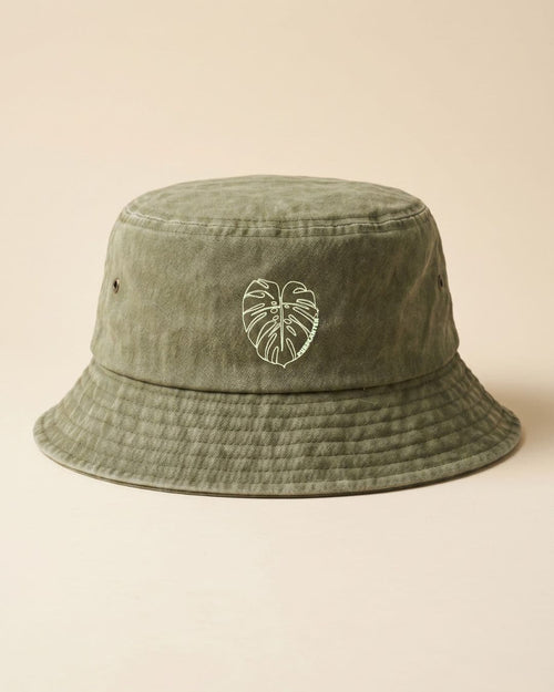 bucket gorro monstera