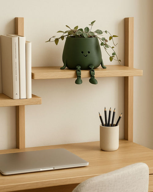 happy pot verde musgo contexto