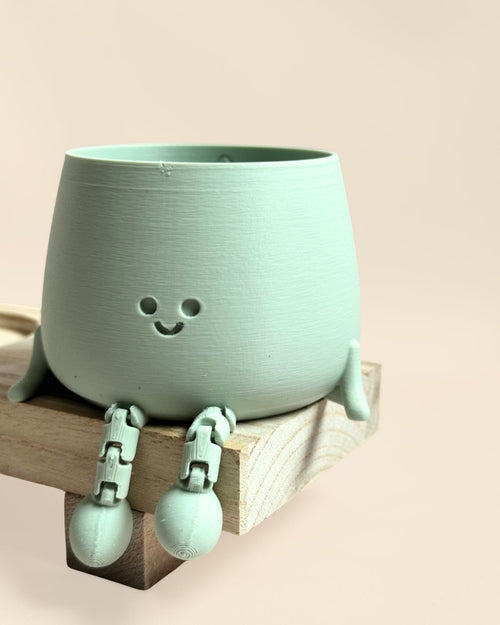 happy pot verde pastel