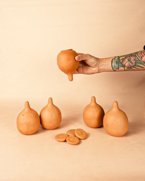 Kit 5x Mini Burbuja Autorriego Terracota 100 ml