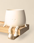 Mini Happy Pot Blanca – 6 cm