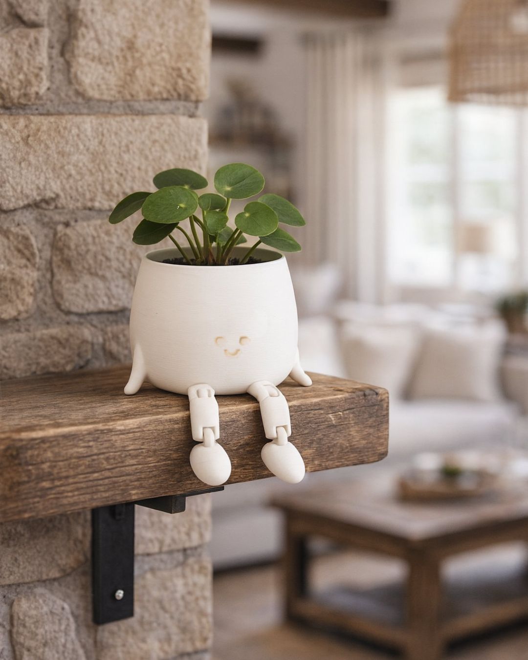 Mini Happy Pot Blanca – 6 cm - Pur Plant