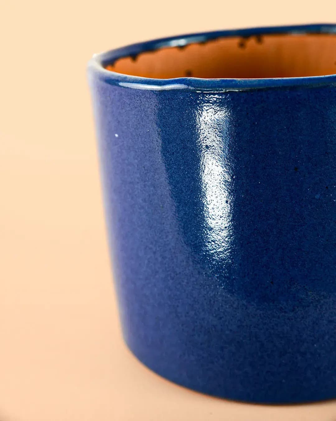 Mini Maceta Terracota Azul Marino - Pur Plant