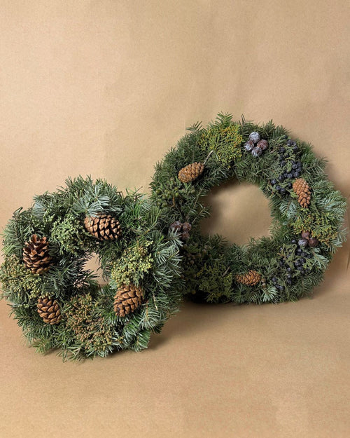 Pack Decor - Duo de Coronas de Navidad Decorada Natural - Pur Plant