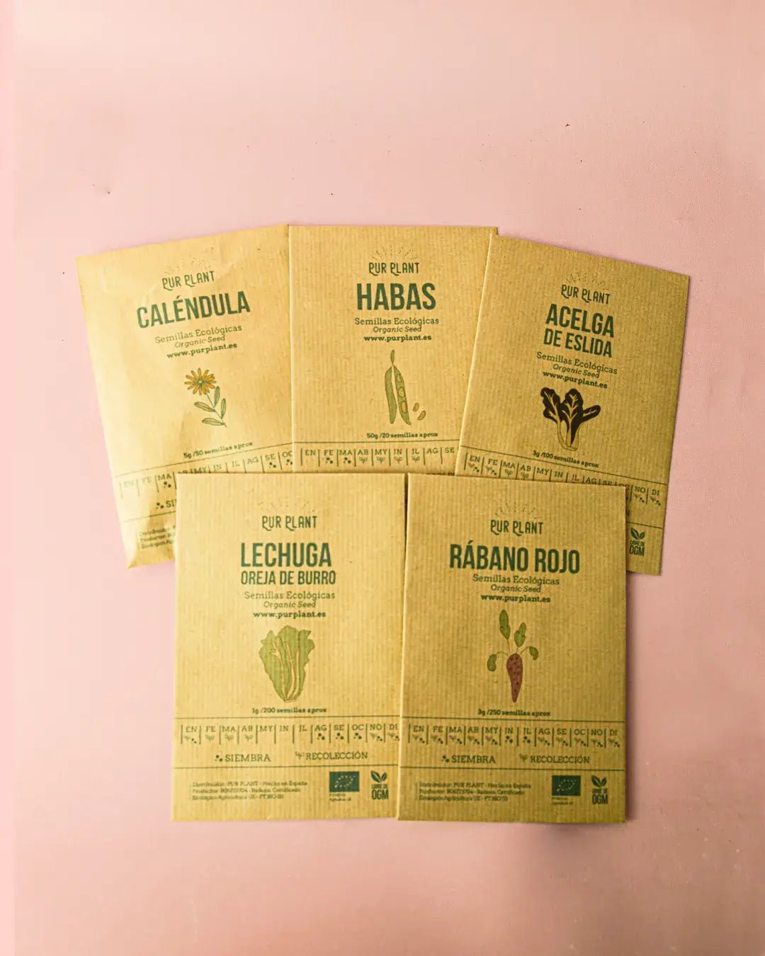 Pack semillas de Otoño - Invierno - Pur Plant