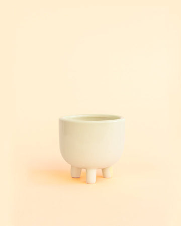 Potit – Mini Maceta Cerámica Beige 6 cm
